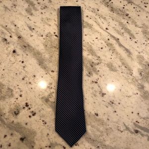 Navy Blue Pindot Tie